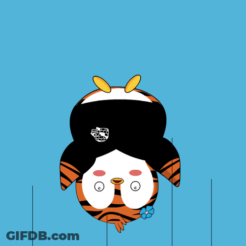 Pudgy Penguin Upside Down Going Down GIF