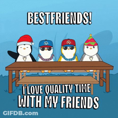 Pudgy Penguin Work Bestie GIF