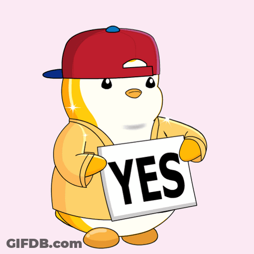 Pudgy Penguins Sharing Yessss GIF