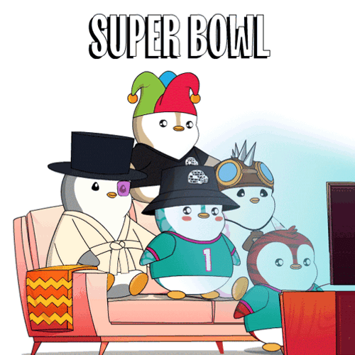 Pudgy Penguins Super Bowl Football Sunday GIF