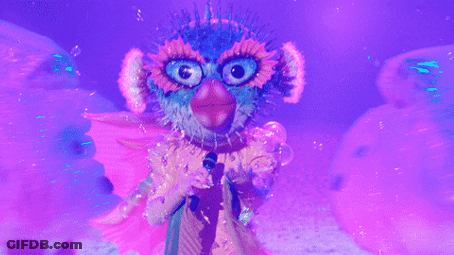 Pufferfish Singing Performance GIF