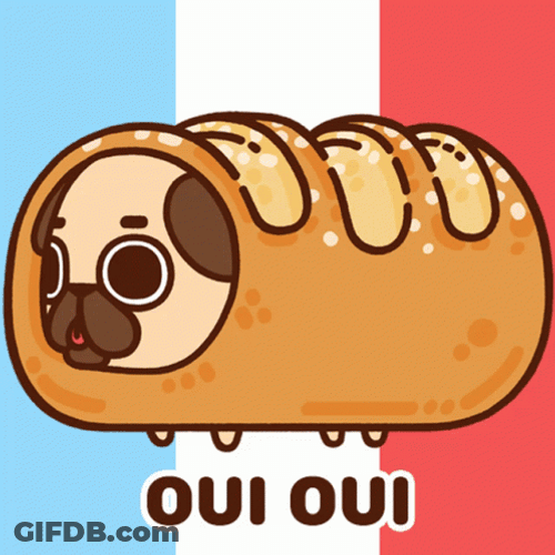 Pug Bread Hon Hon GIF