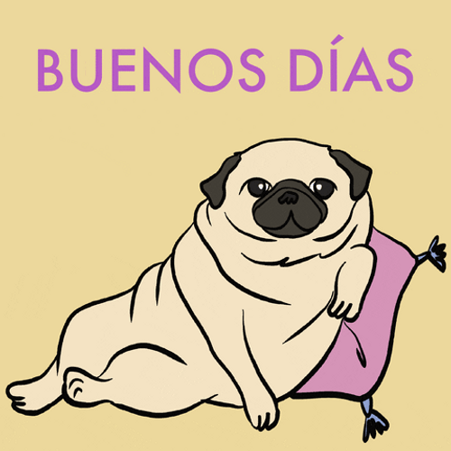 Pug Dog Greetings GIF