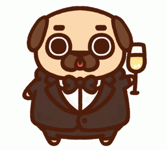 Pug Puglies Sassy Winking GIF