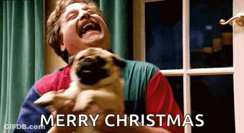 Pug Saying Good Morning With Heart Collar GIF