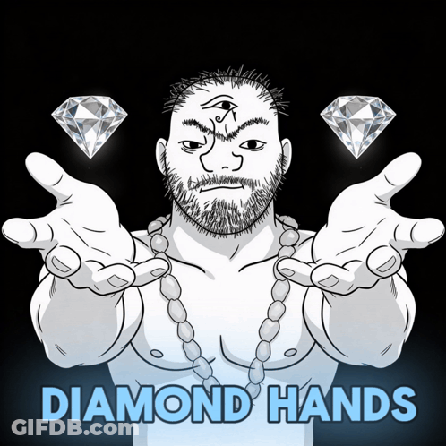 Pug Sunglasses Only Diamond Hands GIF