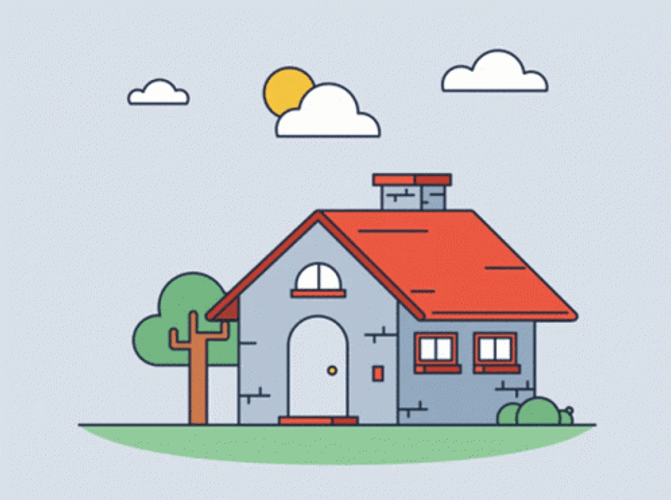Pull House Stay At Home GIF