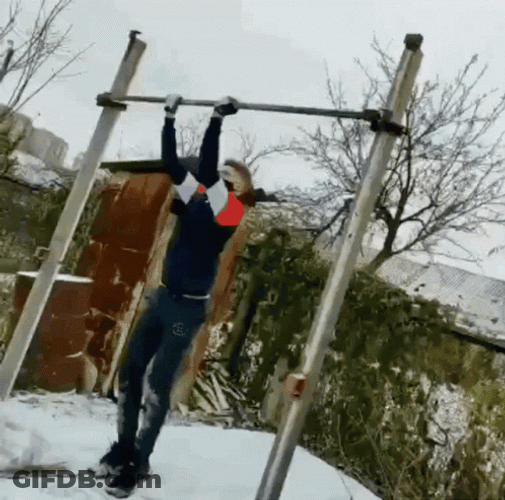 Pull Up Bar Fails GIF