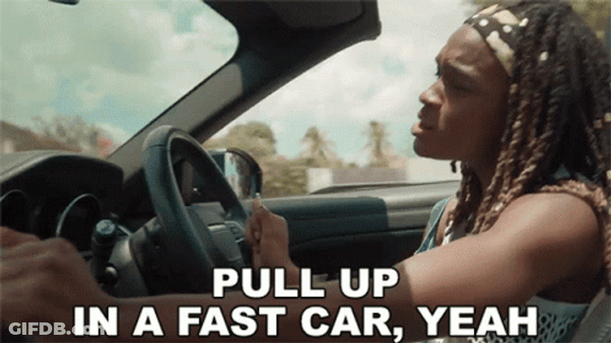 Pull Up In A Fast Car GIF