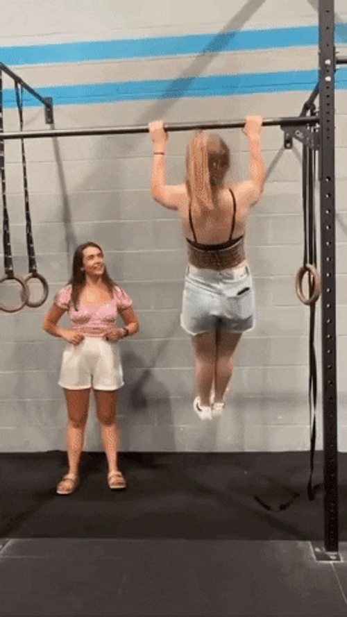 Pull Up Work Out Hilarious Fail GIF