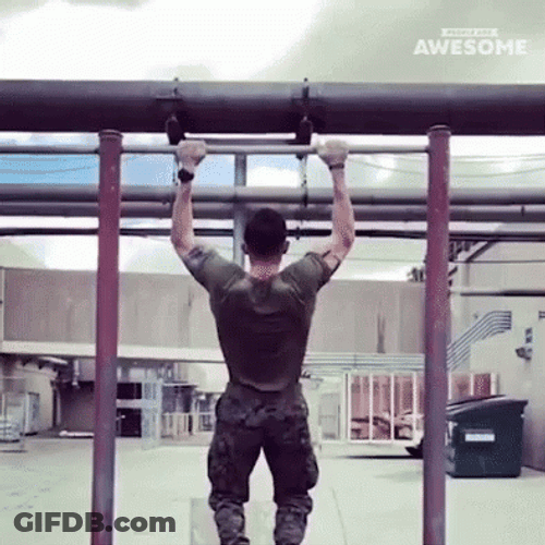 Pull Ups Upper Body Strength GIF