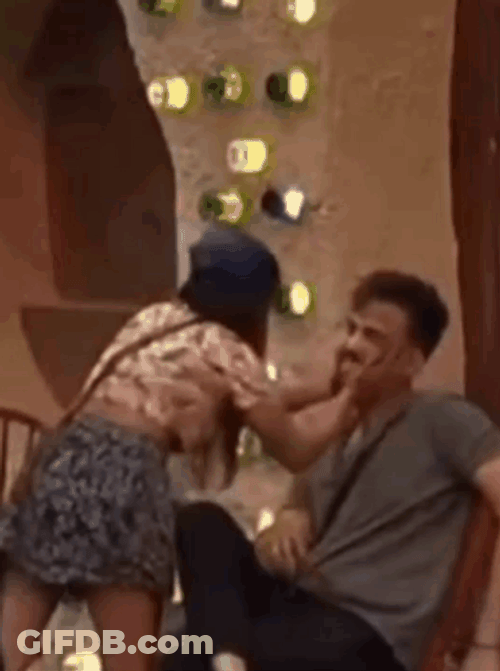 Pulling Boy And Girl Couple GIF