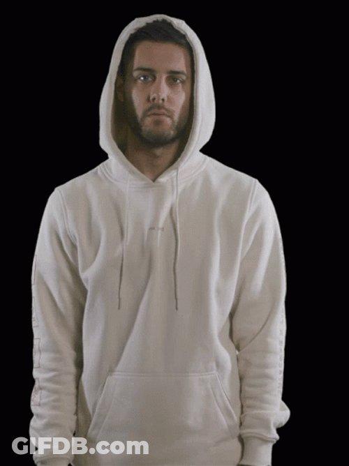 Pulling Hood To Face GIF