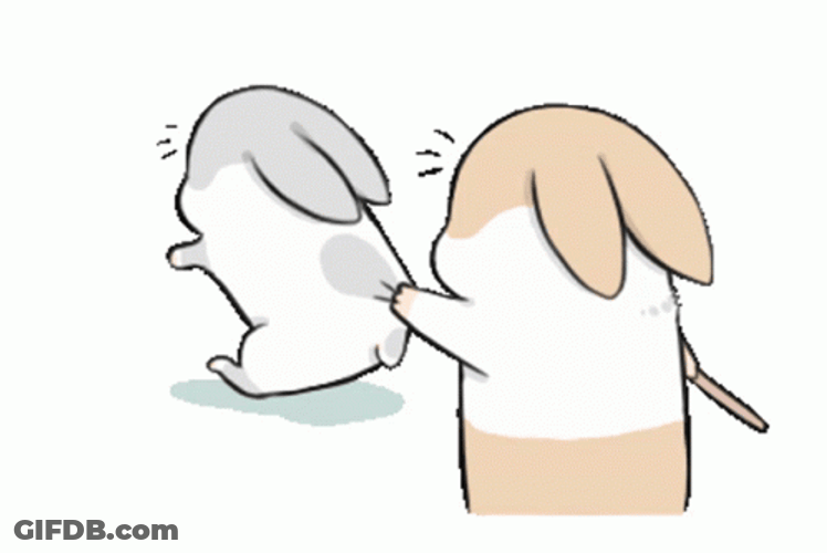 Pulling Machiko Rabbit GIF