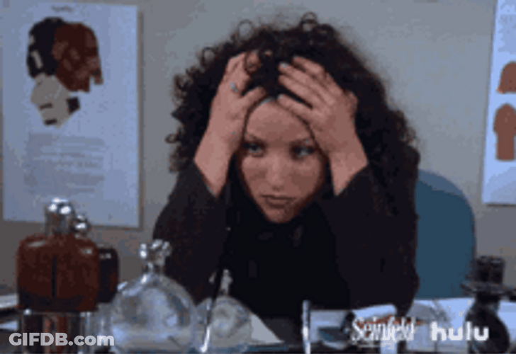 Pulling My Hair Out Elaine Benes Seinfeld GIF
