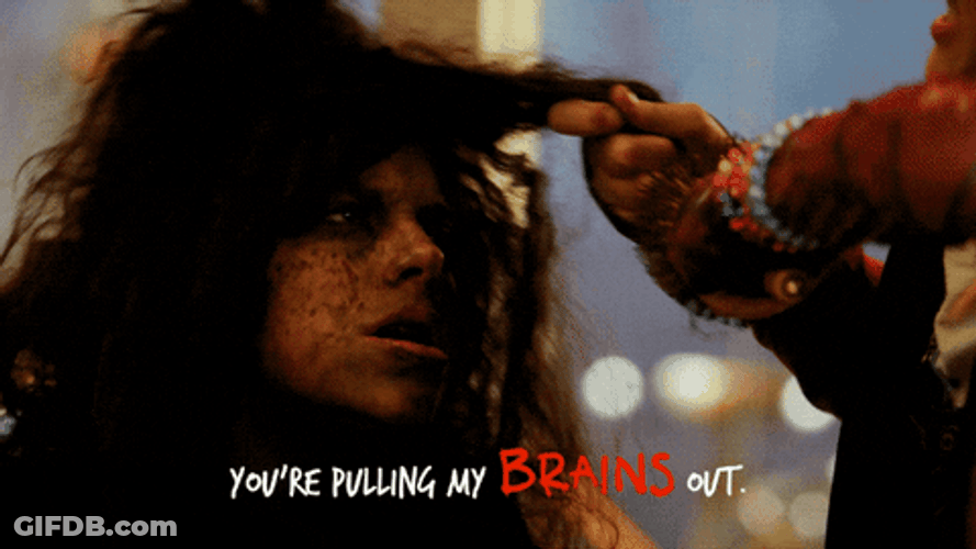 Pulling My Hair Out Ouch My Brains Daybreak GIF