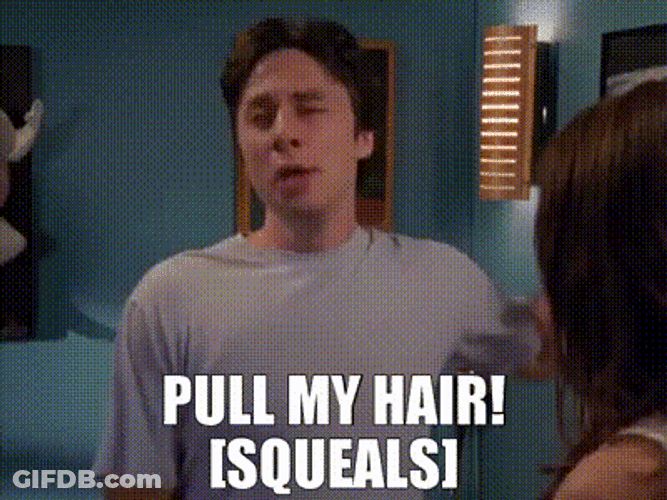 Pulling My Hair Out Scrubs 2001 GIF