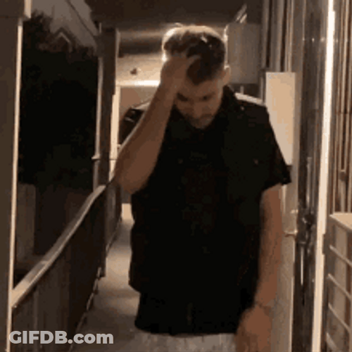 Pulling My Hair Out Upset Guy Walking Away GIF