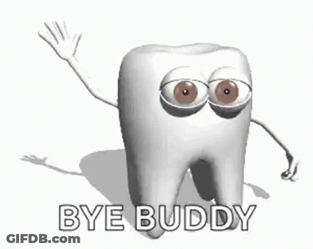 Pulling Teeth Animated Teeth Waving GIF