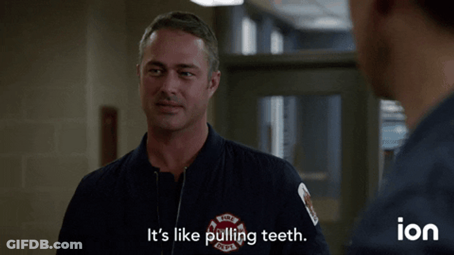 Pulling Teeth Chicago Fire GIF