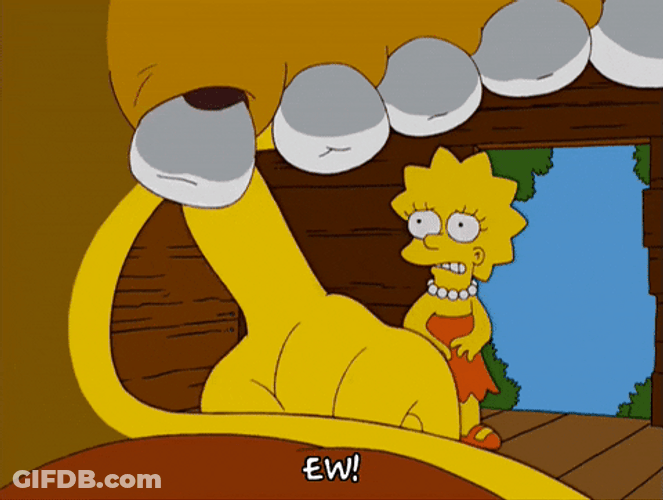 Pulling Teeth Disgusted Lisa Simpson GIF