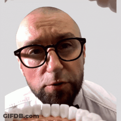 Pulling Teeth Huge Toy Teeth GIF
