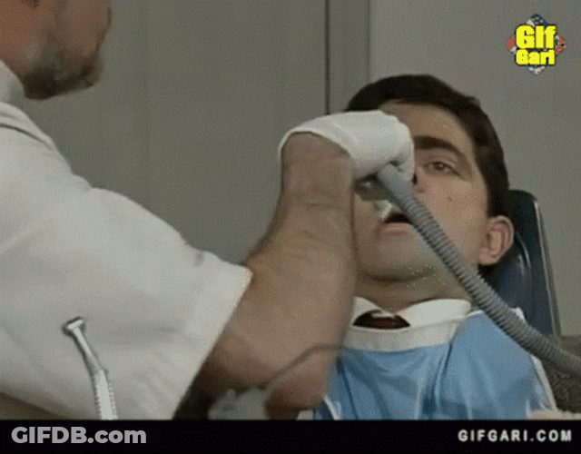 Pulling Teeth Mr. Bean GIF