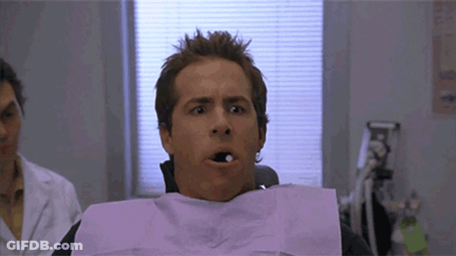Pulling Teeth Ryan Reynods Spitting GIF