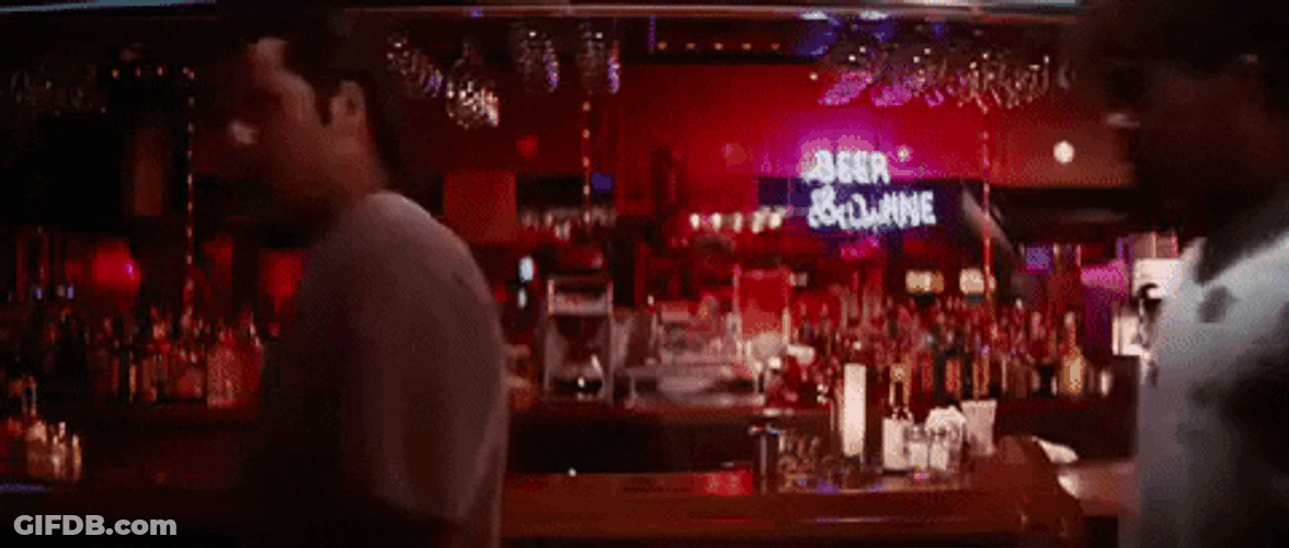 Pulp Fiction Bar Time GIF