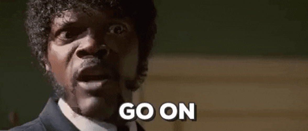 Pulp Fiction Go On Jules GIF
