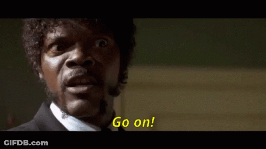 Pulp Fiction Jules Go On GIF
