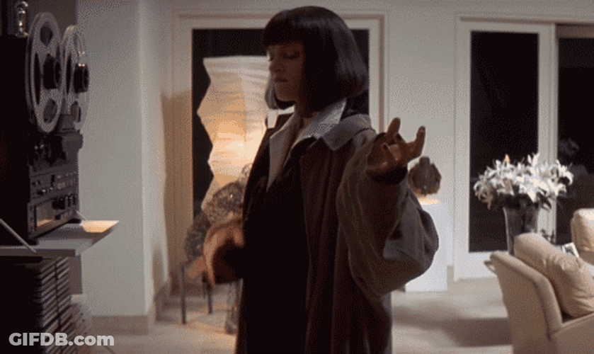 Pulp Fiction Mia Wallace Dancing GIF