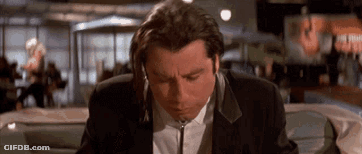 Pulp Fiction Vincent Vega Chewing GIF