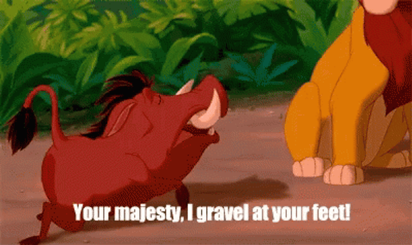 Pumbaa Bow Down GIF
