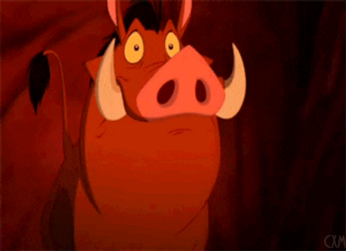 Pumbaa Jaw Drop GIF