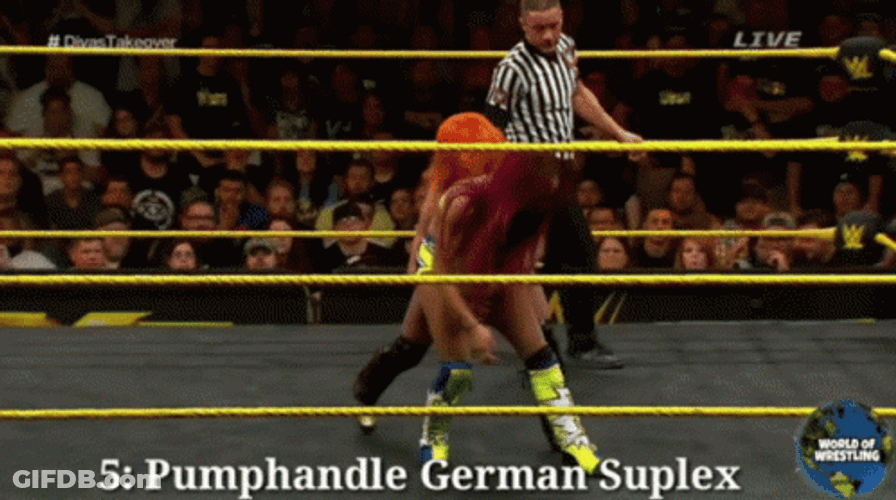 Pump Handle German Suplex GIF