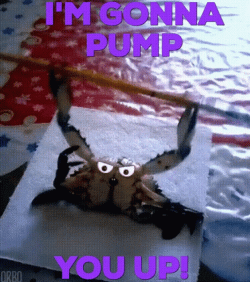 Pump You Up Crab Legs GIF