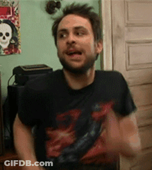 Pumped Charlie Day Ecstatic GIF
