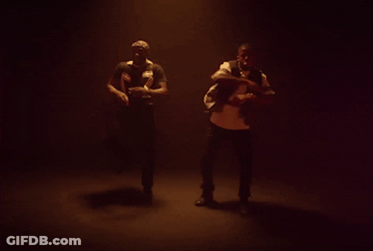 Pumped Up Dancing Dark Dancehall GIF
