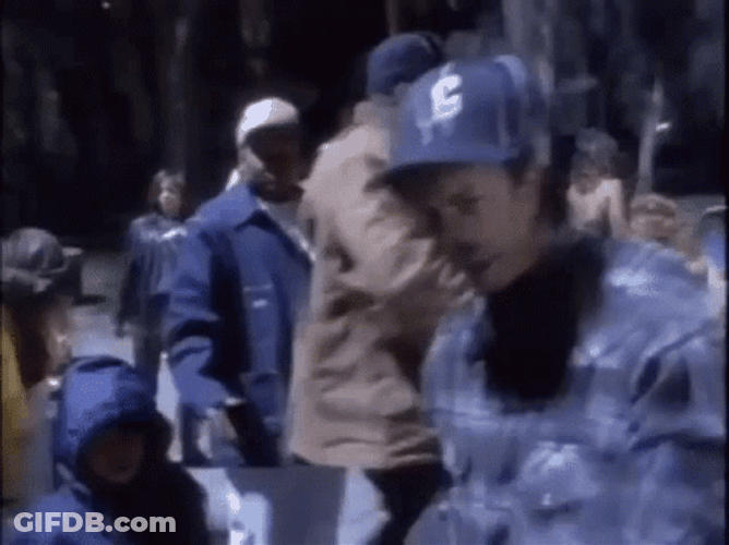 Pumped Up Easy E Driving Hand Signal GIF