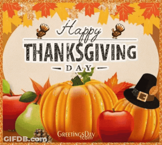 Pumpkin Animated Thanksgiving GIF