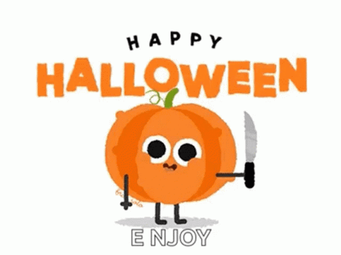Pumpkin Curve Enjoy Cute Halloween GIF