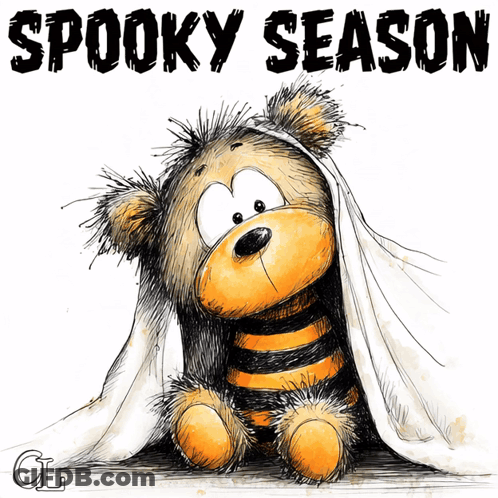 Pumpkin Flying On Broom Spook Season Is Here GIF