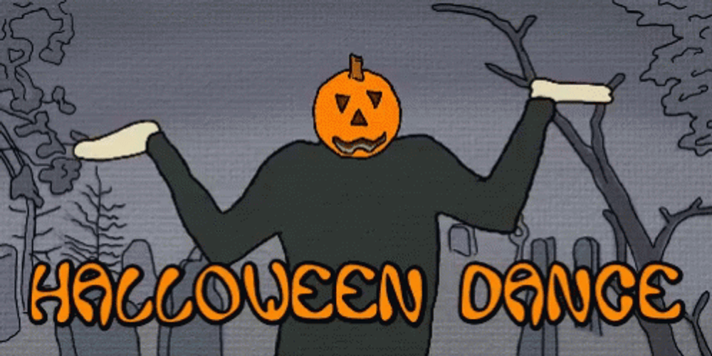 Pumpkin Halloween Dance GIF