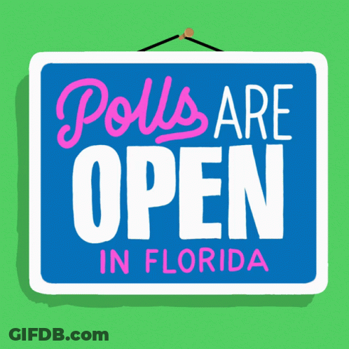 Pumpkin Holding American Flags Saying Go Vote GIF