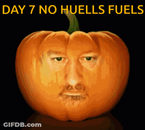 Pumpkin Man Face Day 7 No Huells Fuels GIF