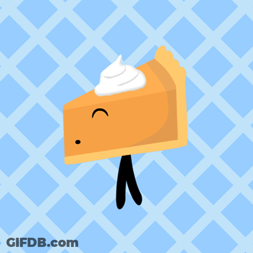 Pumpkin Pie With Whipped Cream GIF