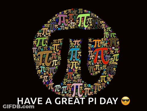 Pumpkin Pie With Whipped Cream Saying Happy Pi Day GIF