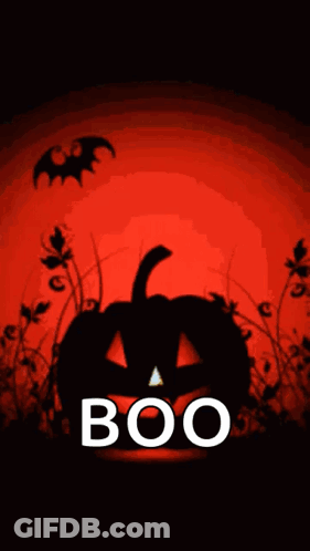Pumpkin Saying Boo GIF