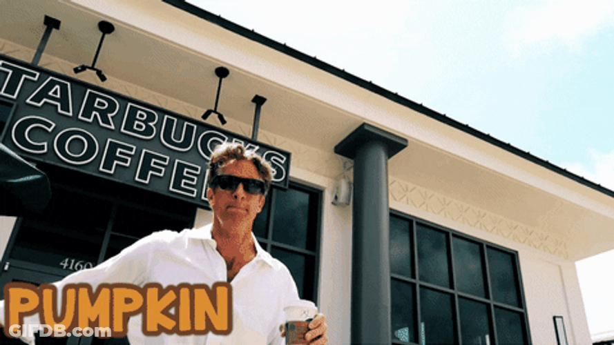 Pumpkin Spice Latte Got Me Singing GIF